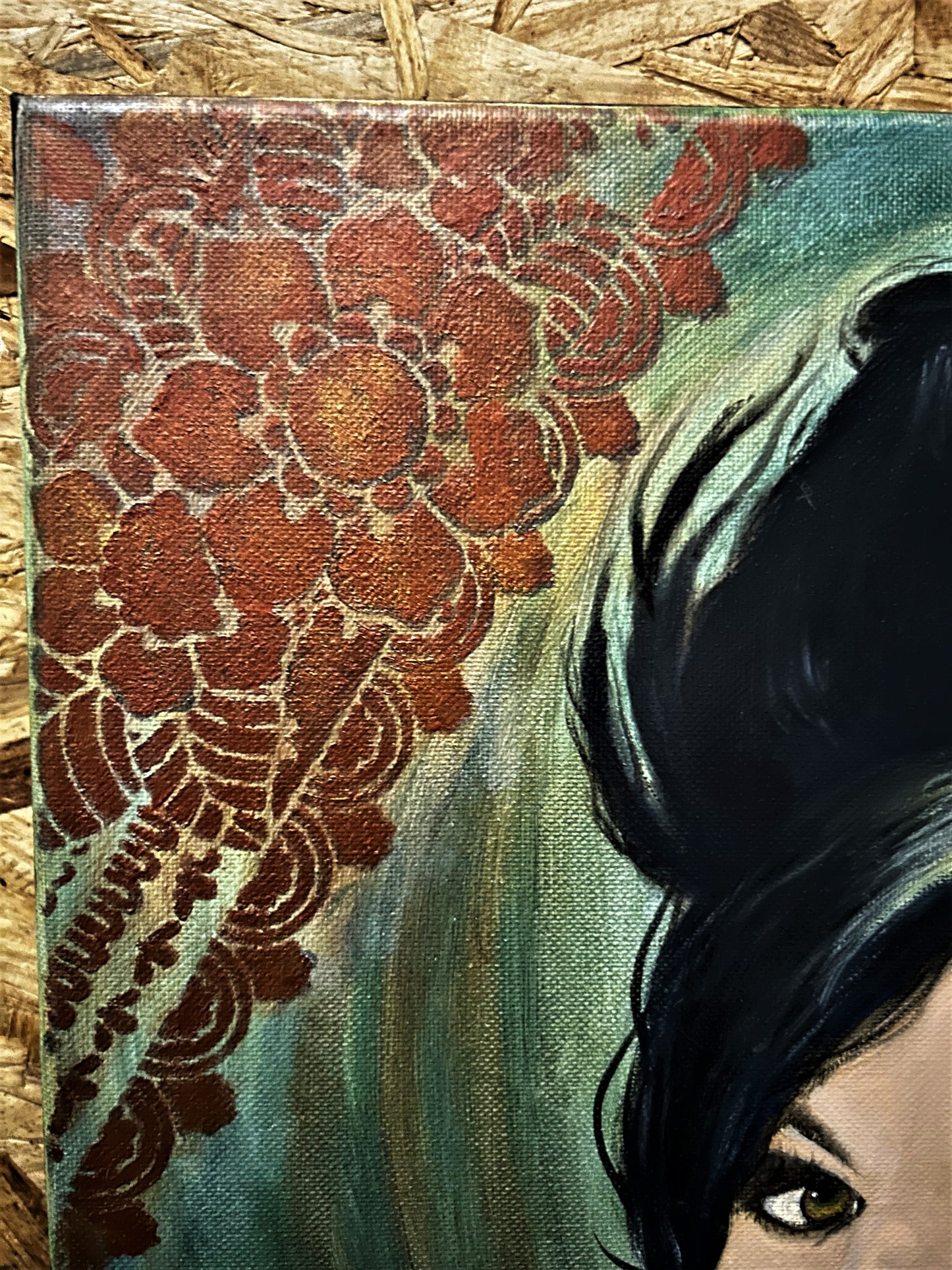 Amy Winehouse Back in Black Oil Painting Celebrity