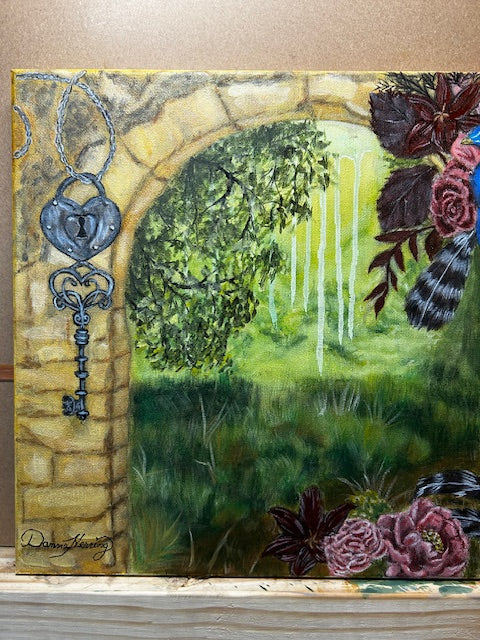 Oil Painting, Eternal Serenity: A Portal of Yesteryear