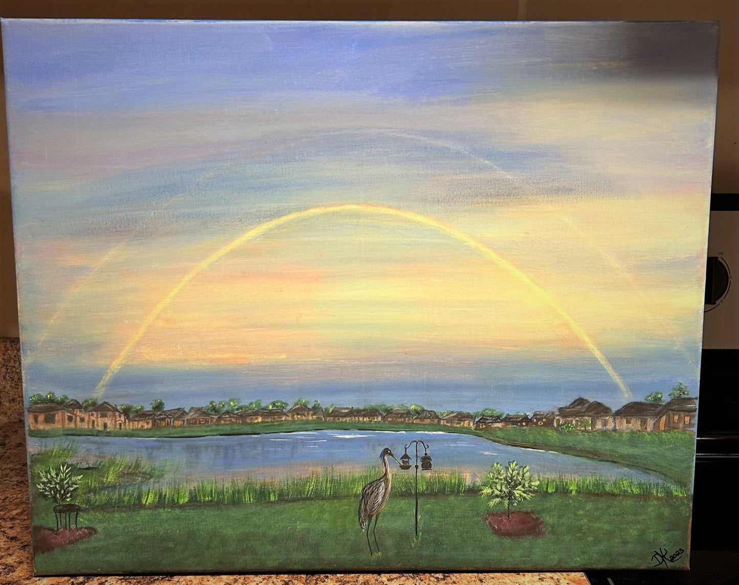 Painting commissioned, Home