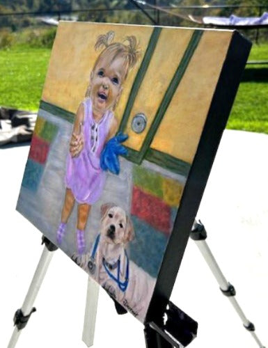 My First Checkup - Original Oil Painting