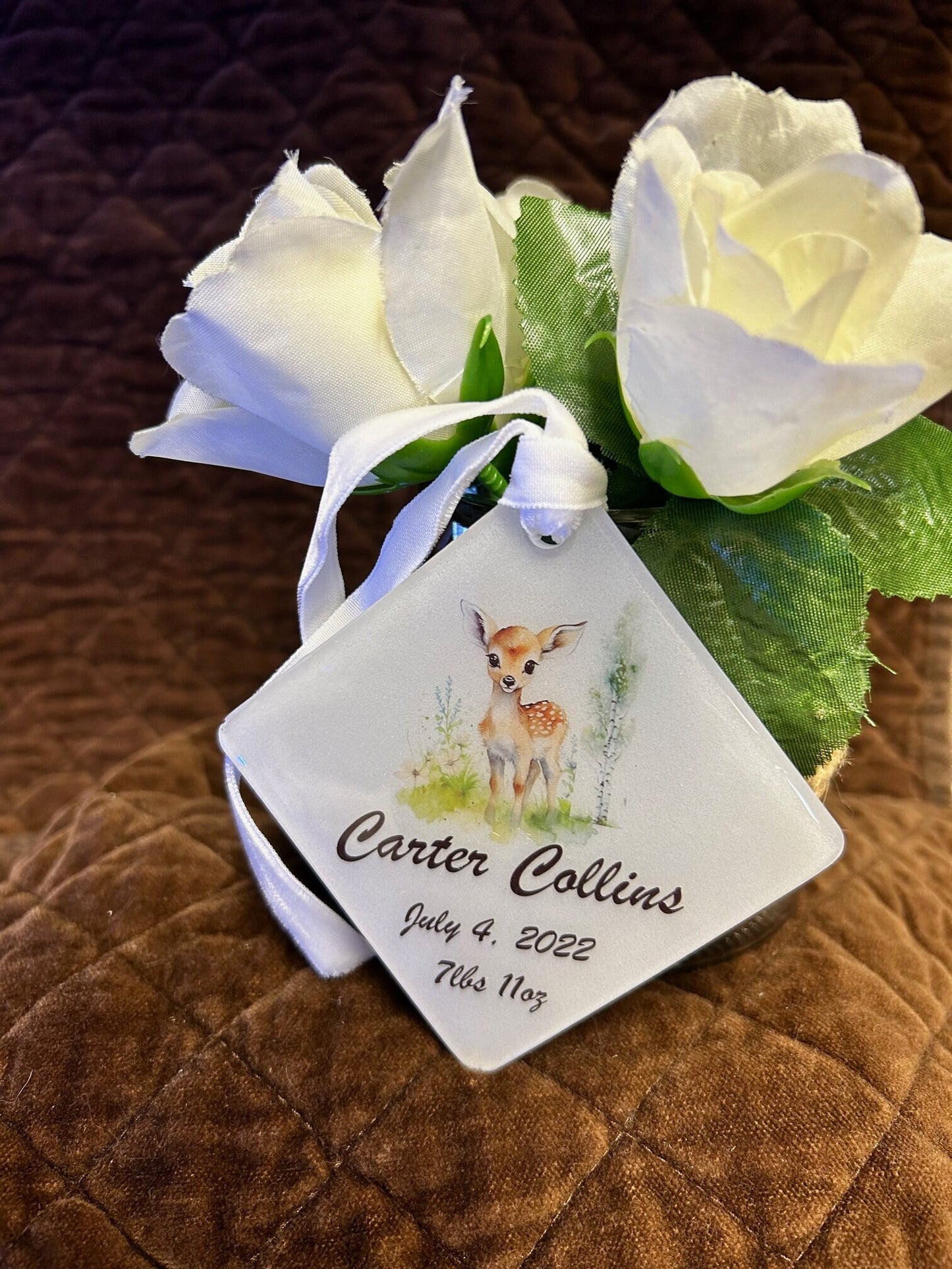 New baby ornament personalized