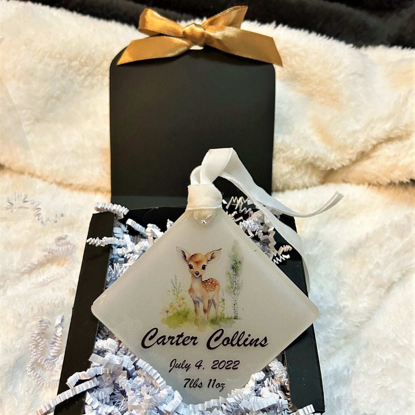 New baby ornament personalized