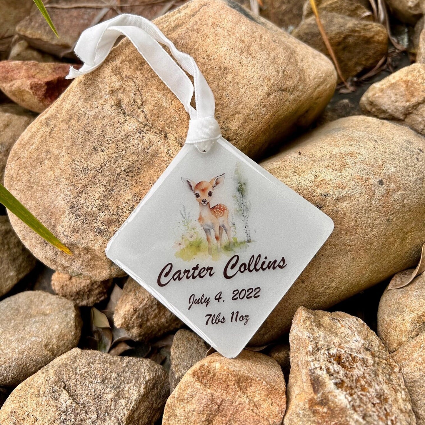New baby ornament personalized