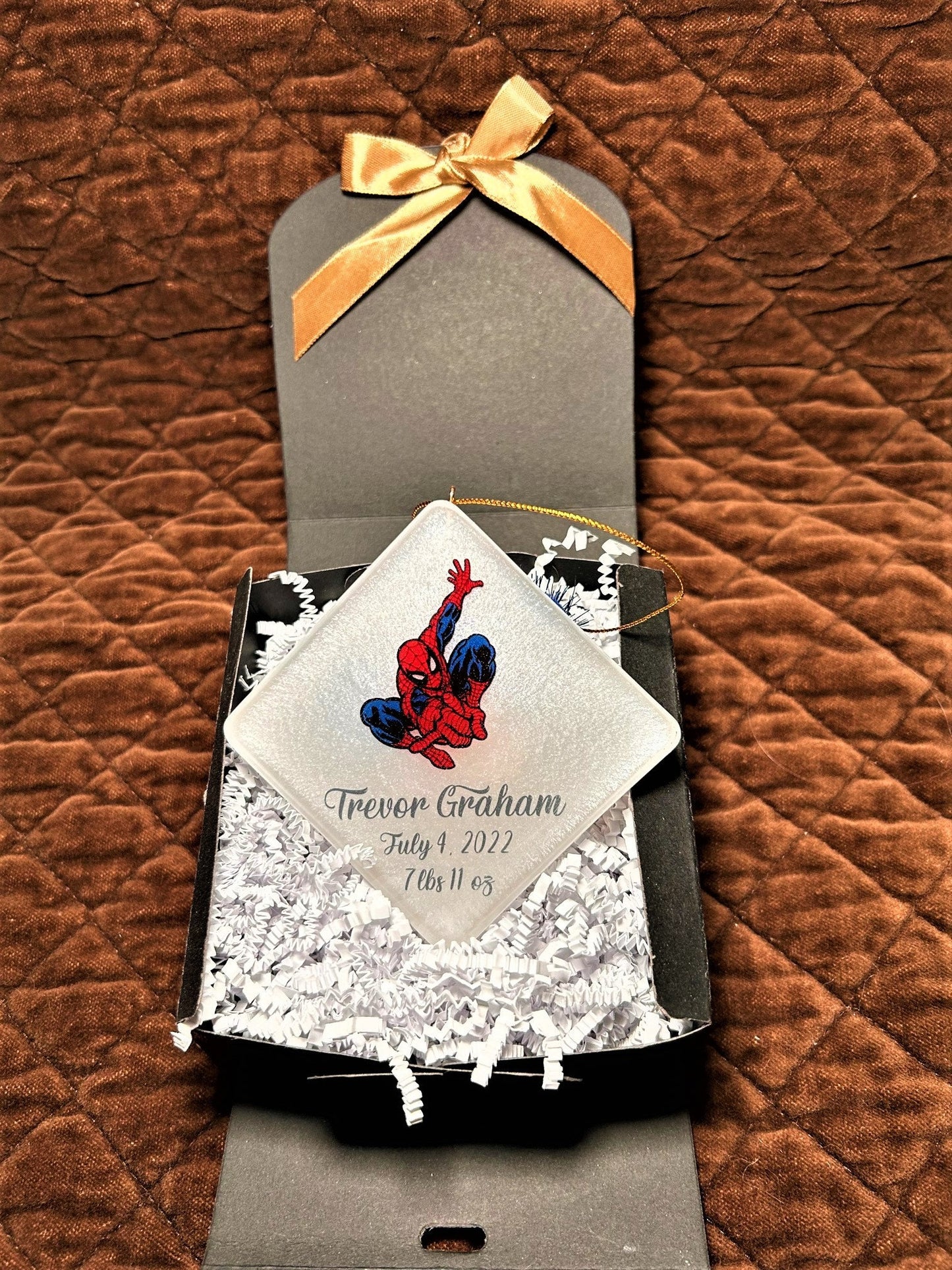 Spiderman ornament personalized