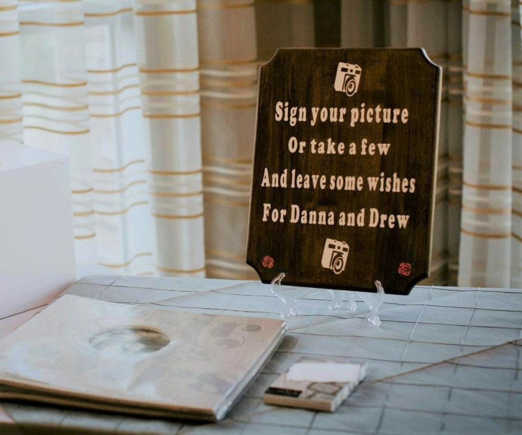 Wedding wood signs, Date Night and Take Your picture
