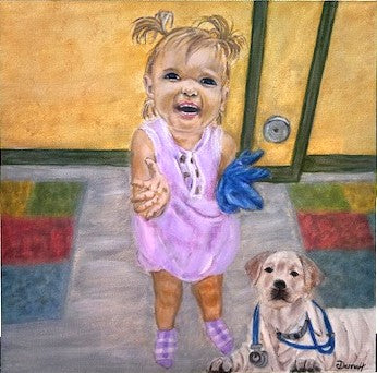 My First Checkup - Original Oil Painting