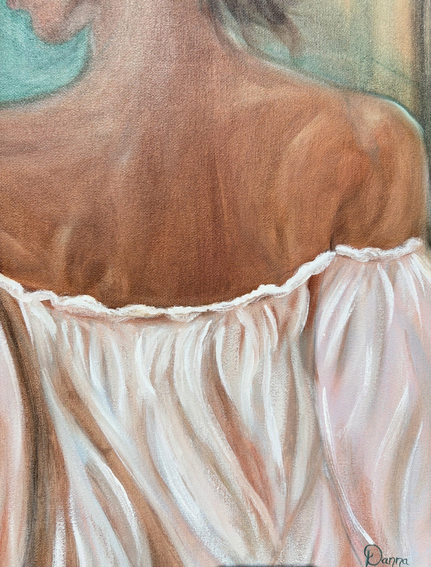 Oil Painting, Where Her Dreams Rise