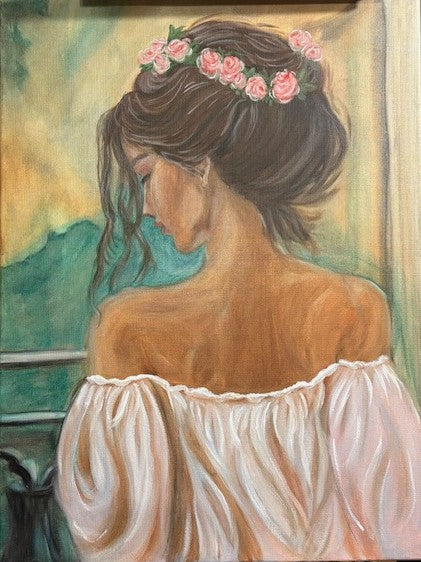 Oil Painting, Where Her Dreams Rise