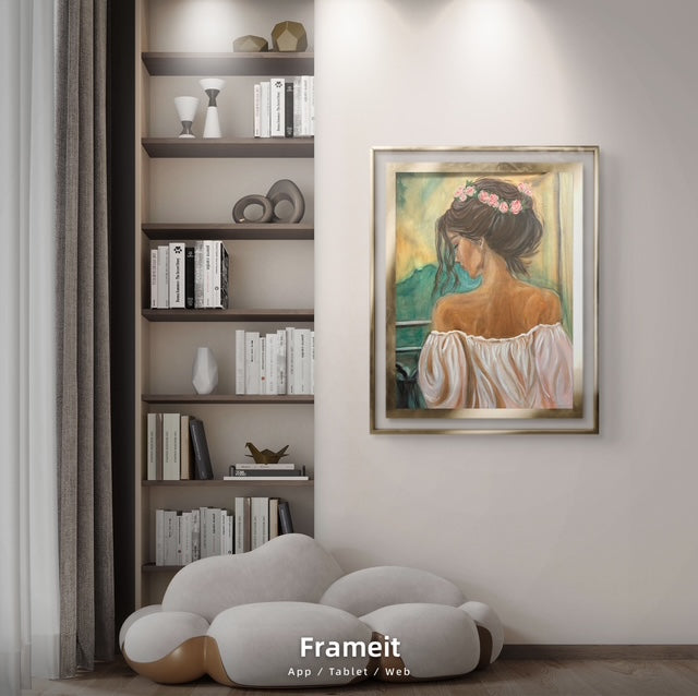 Oil Painting, Where Her Dreams Rise