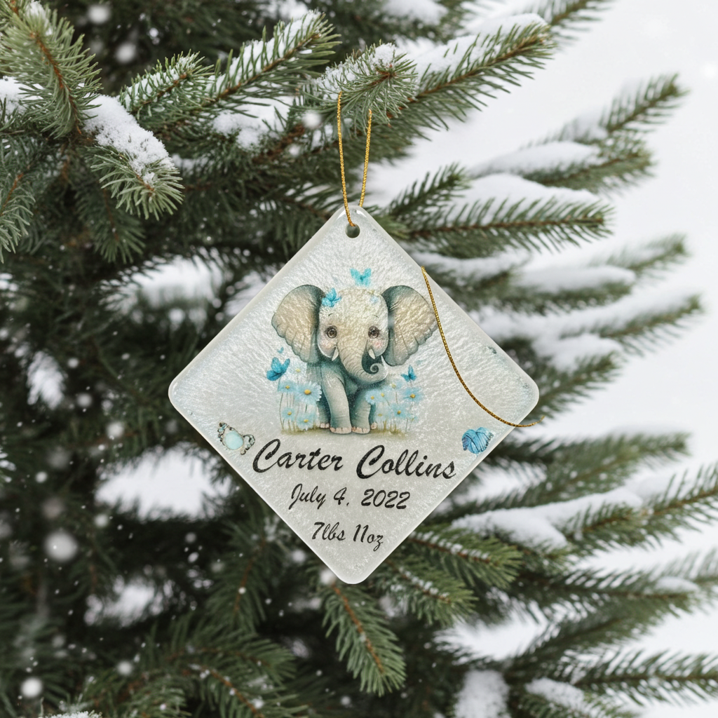 New baby ornament elephant